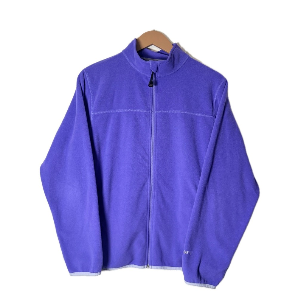 Women's medium LL Bean sweater polartec purple pre-owned